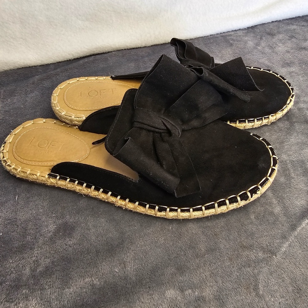 LOFT outlet slide sandals with bow size‎ 7